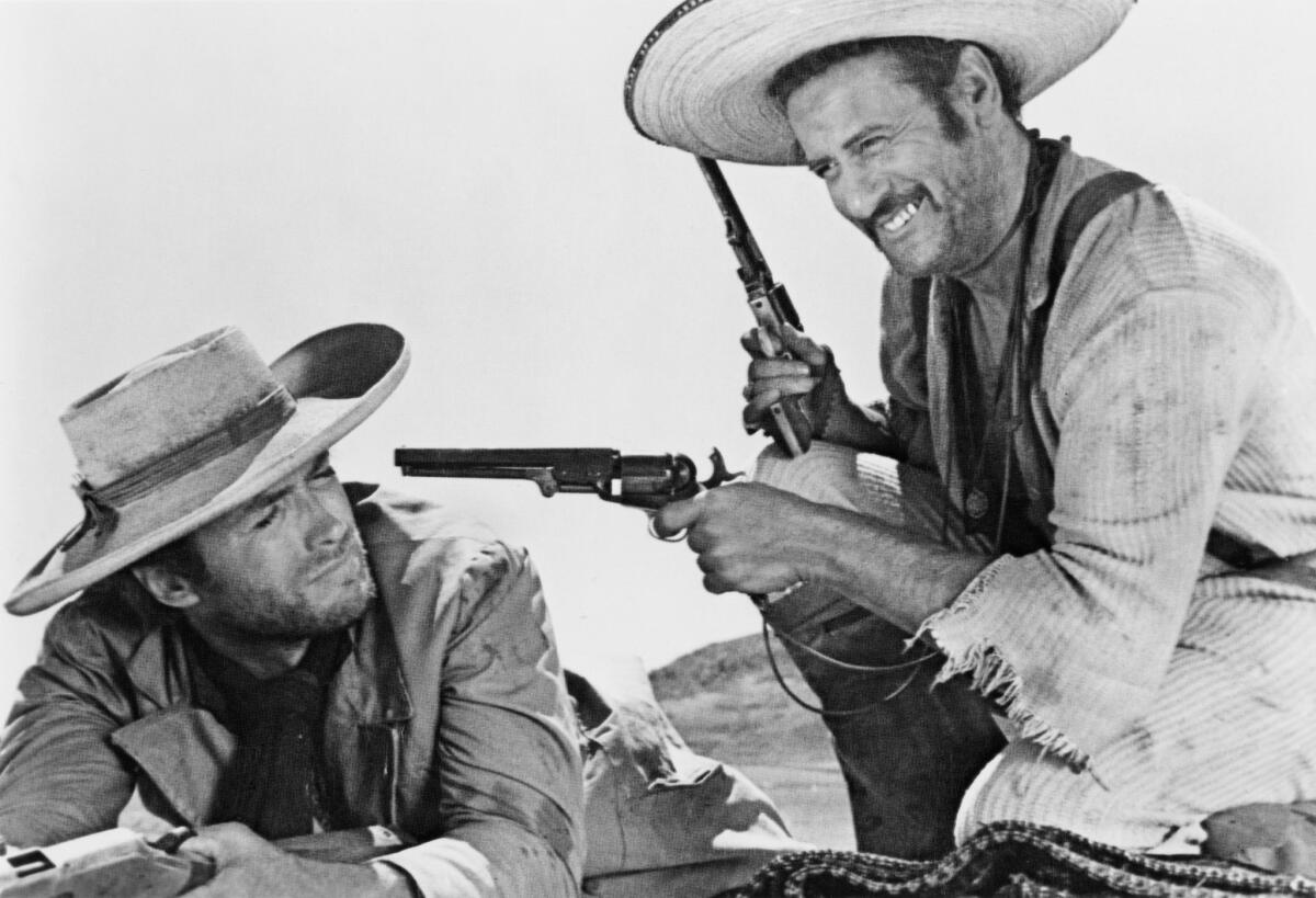 Clint Eastwood and Eli Wallach in the movie "The Good, the Bad and the Ugly."