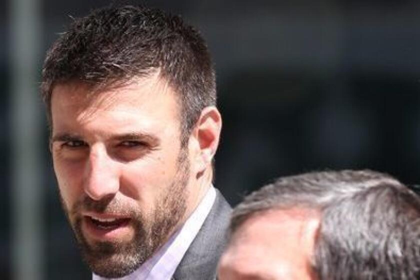 Texans linebacker coach Mike Vrabel, pictured in 2011, will interview with the Rams this week for their vacant head-coaching position.