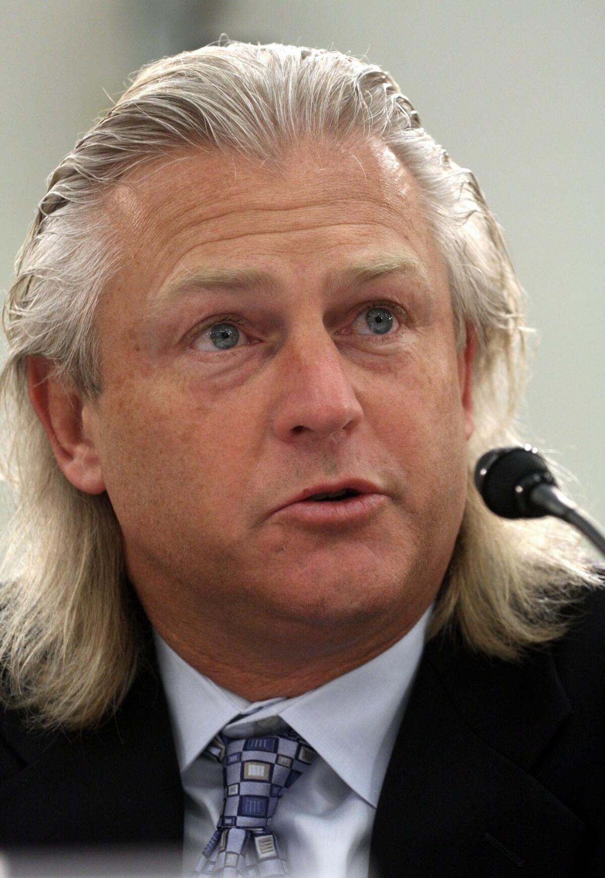 Bumble Bee Foods CEO Chris Lischewski, shown in 2008, testifies on Capitol Hill in Washington. 