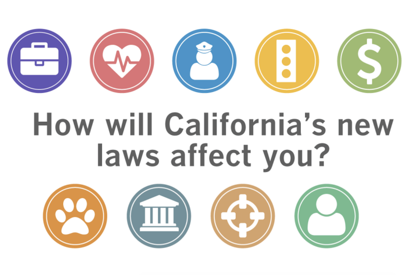 Graphic that says "How will California's new laws affect you?"