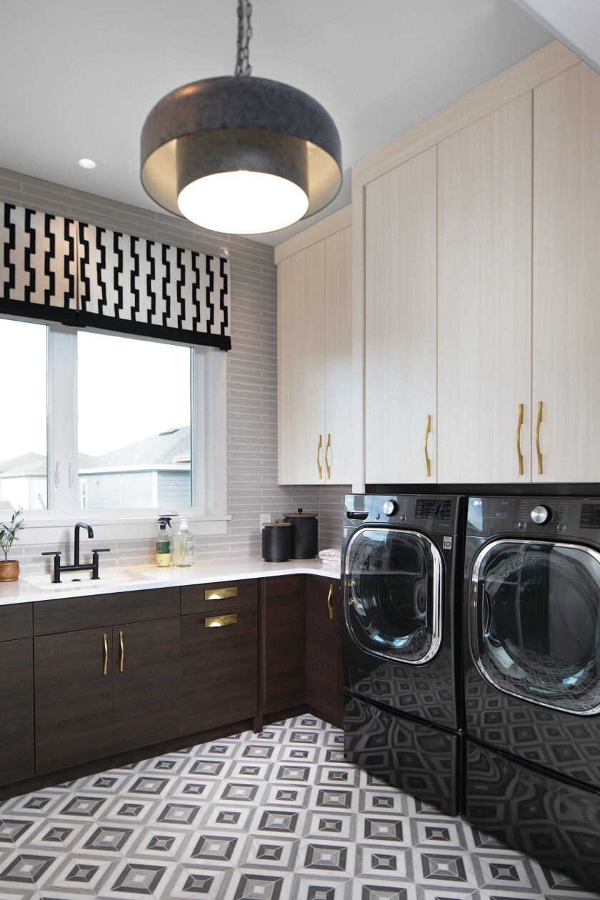 Getting motivated to do chores like laundry is easy when you have a beautiful setting for getting to work.