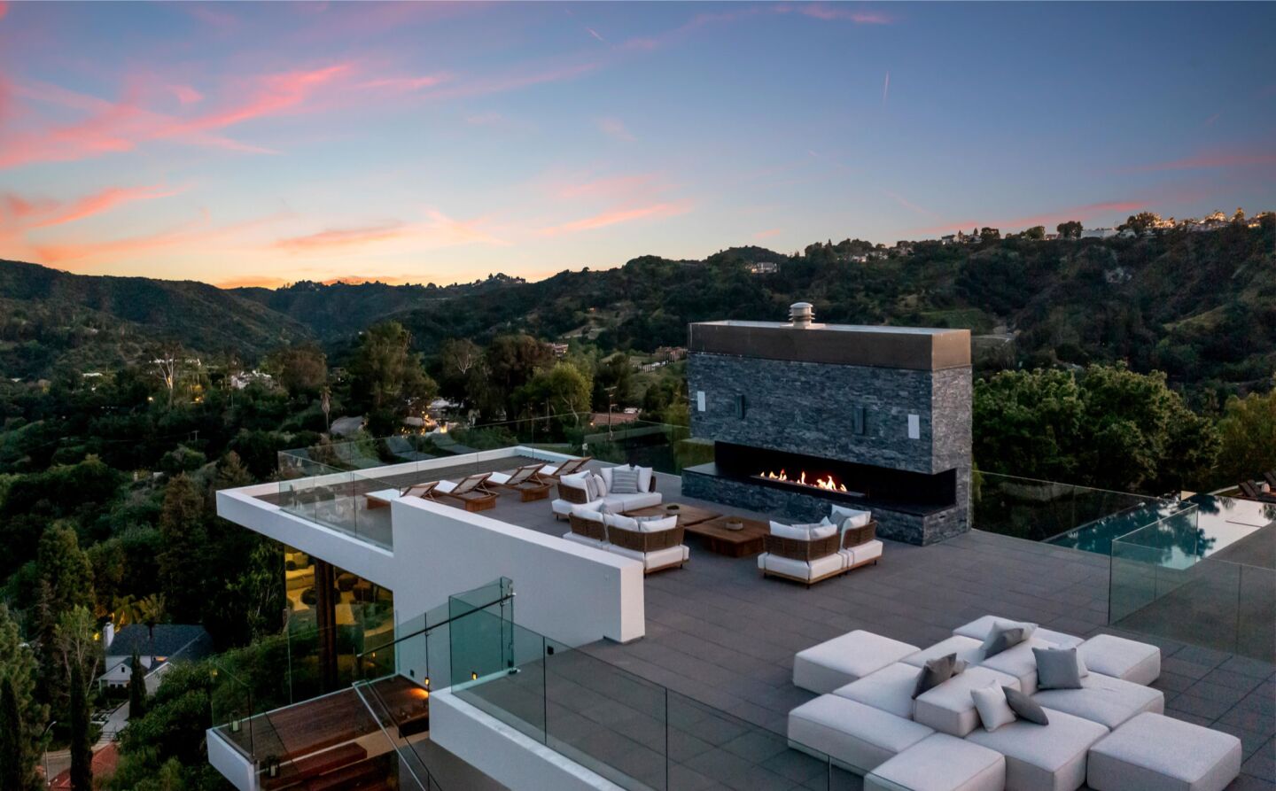 The rooftop deck.