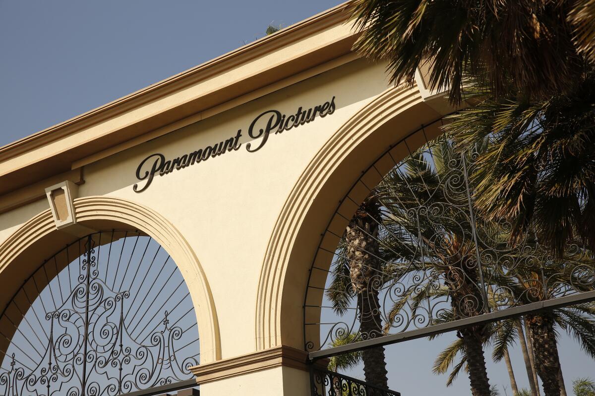 The famed arches of the Melrose Gate of Paramount Pictures Studio located at 5555 Melrose Ave in Hollywood.
