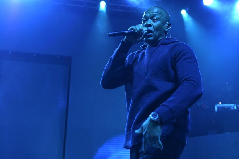 Dr. Dre performs at HOT 97's "The Tip Off" at Madison Square Garden on Feb. 12 in New York.