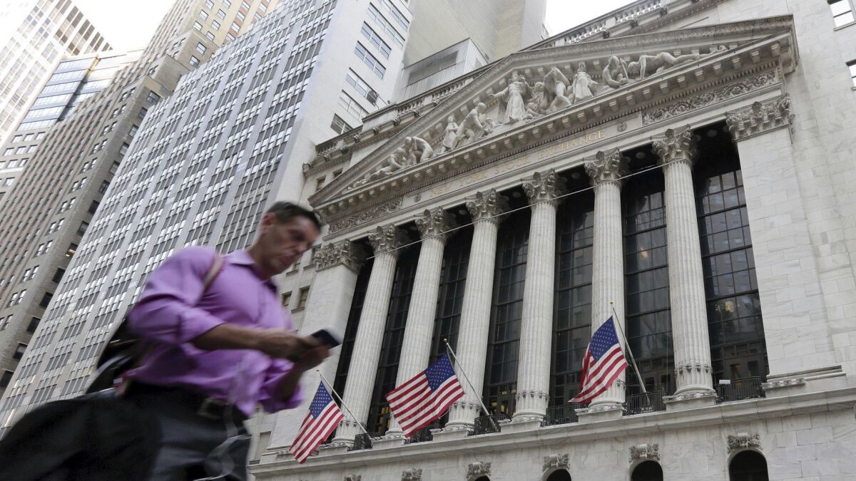 The New York Stock Exchange in June 2016.