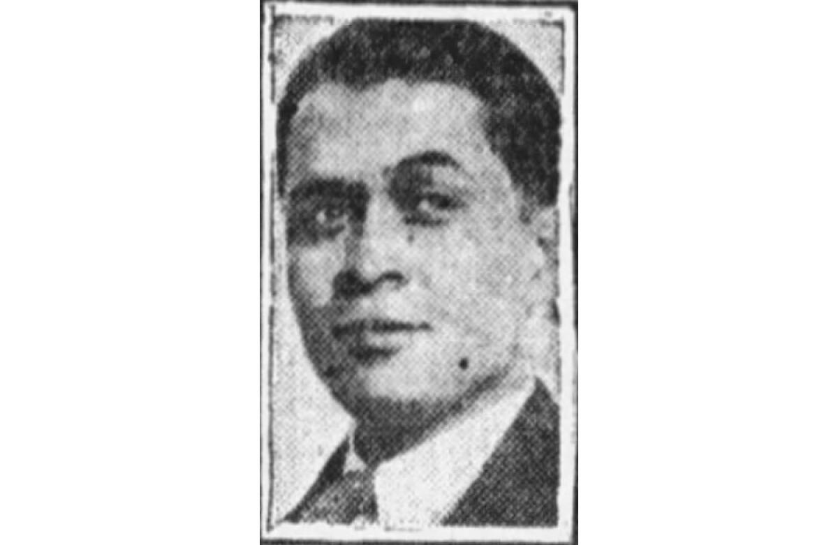 A young Alex Perez in a 1927 L.A. Times photo
