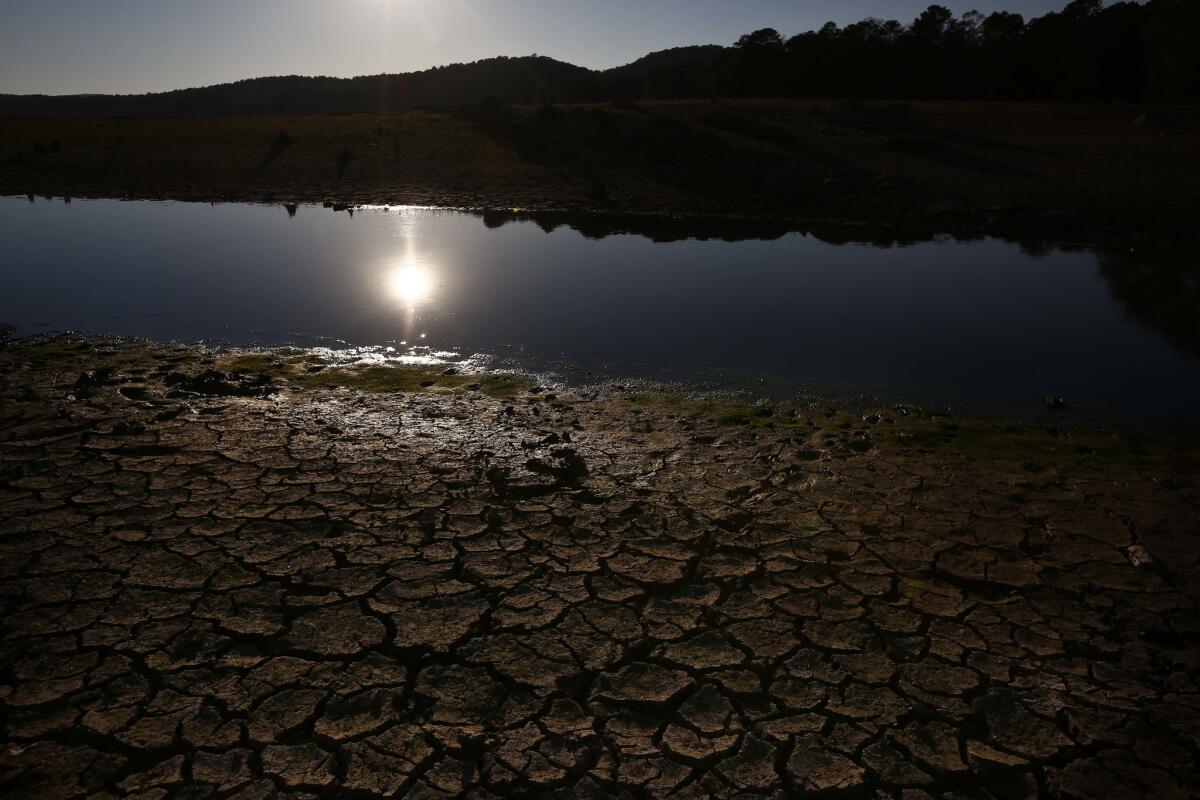 Water levels in Lake Purdy in Birmingham, Ala., have dropped several feet due to a severe drought.