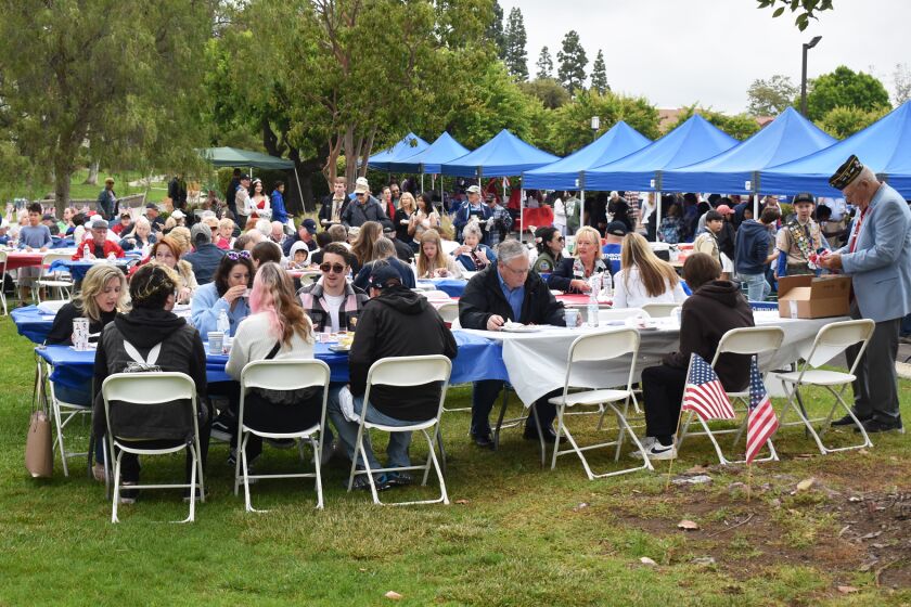 Hundreds of locals attended the pancake breakfast.