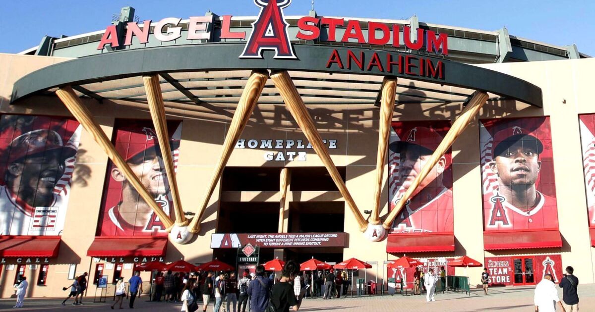 L A Live On Steroids Inside Anaheim S Pitch To Keep The Angels Los Angeles Times