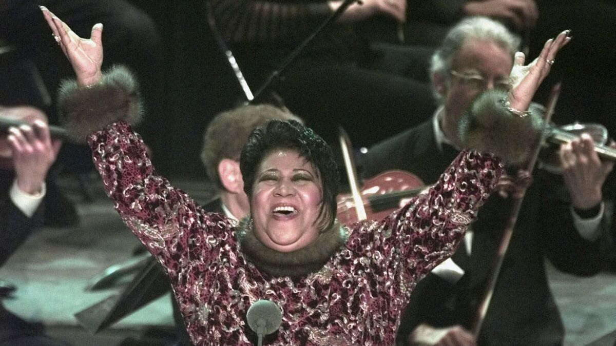 When Luciano Pavarotti was too sick to perform "Nessun Dorma" as scheduled at the 40th Grammy Awards at Radio City Music Hall in 1998, Aretha Franklin took his place.