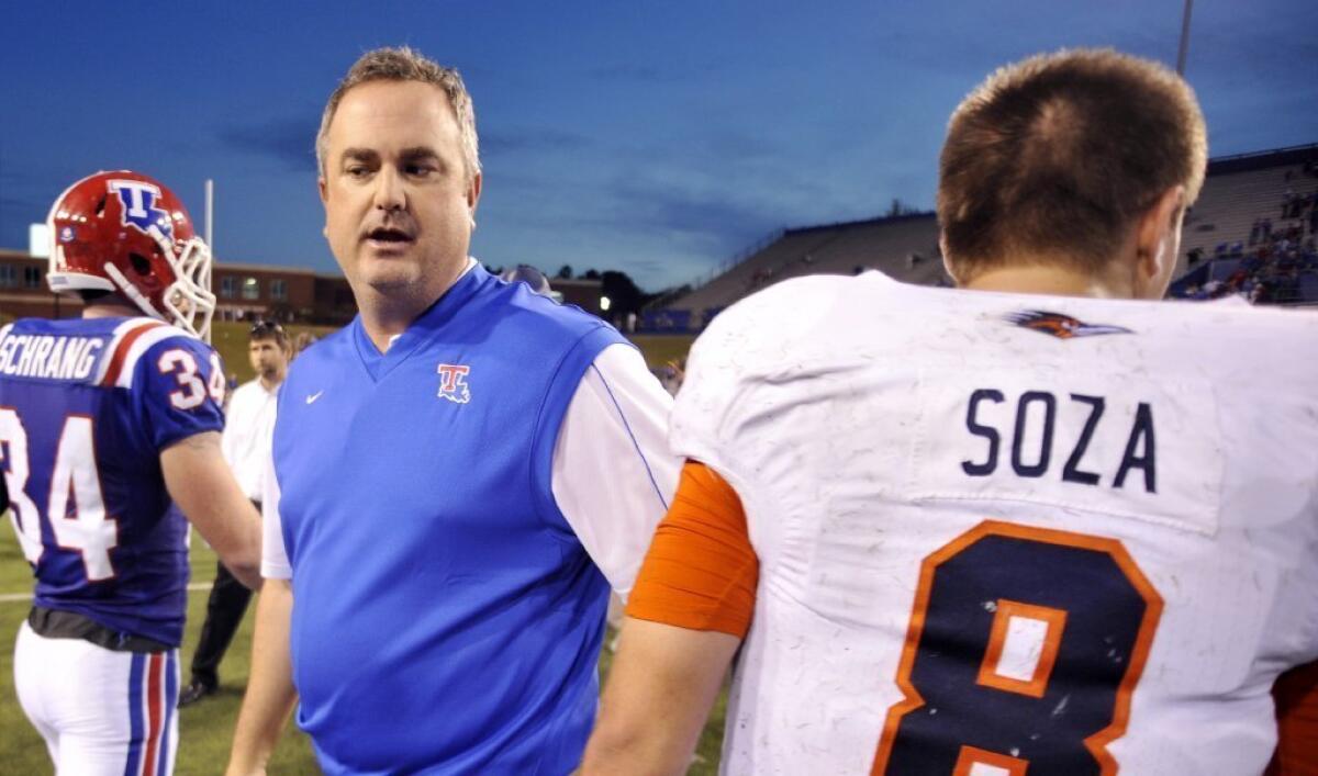 Sonny Dykes, who coached at Louisiana Tech last season, is in his first season at Cal.