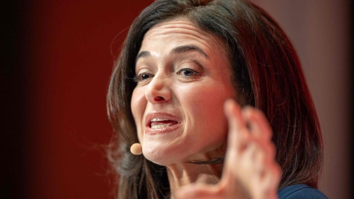 Sheryl Sandberg, chief operating officer of Facebook, speaks at a conference in Munich earlier this year.