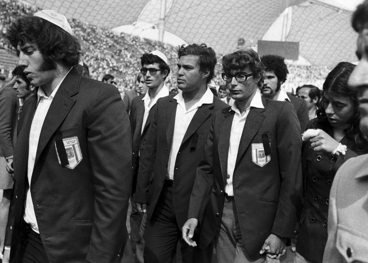 Members of Israel's 1972 Munich Olympics team