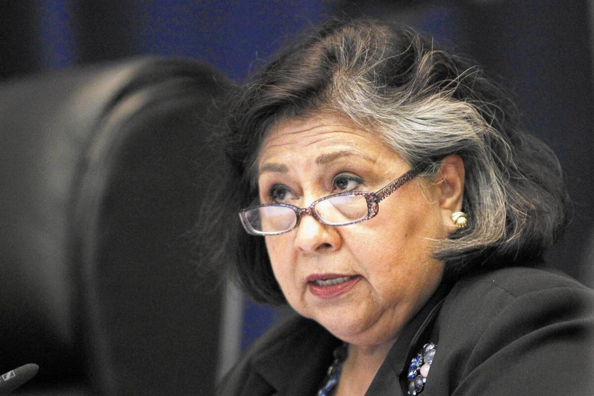 After finding fewer sheriff's patrol cars in unincorporated areas than the department agreed to provide, Supervisor Gloria Molina said, “I just wanted to get what I was paying for. You see the high crime rates in these areas, and the patrol cars weren’t there.”
