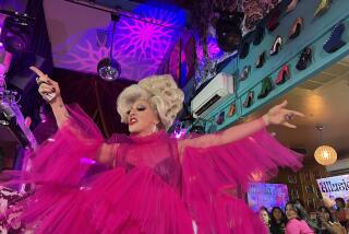 A drag queen at Hamburger Mary's performs