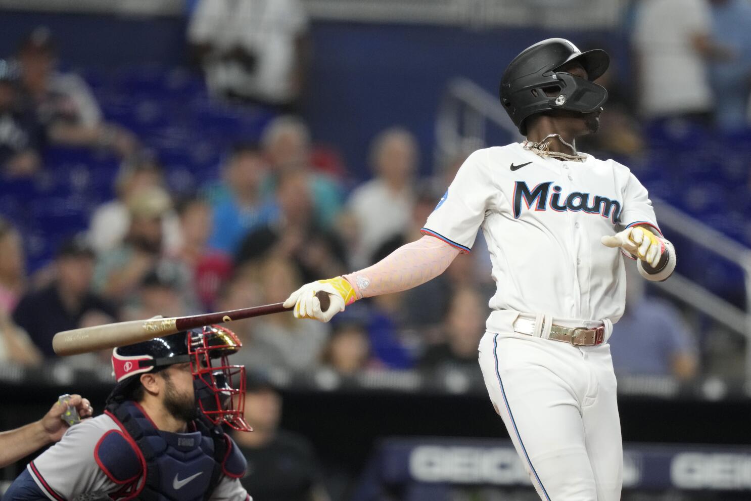 Marlins star outfielder Jazz Chisholm Jr. headed to the injured list - The  San Diego Union-Tribune