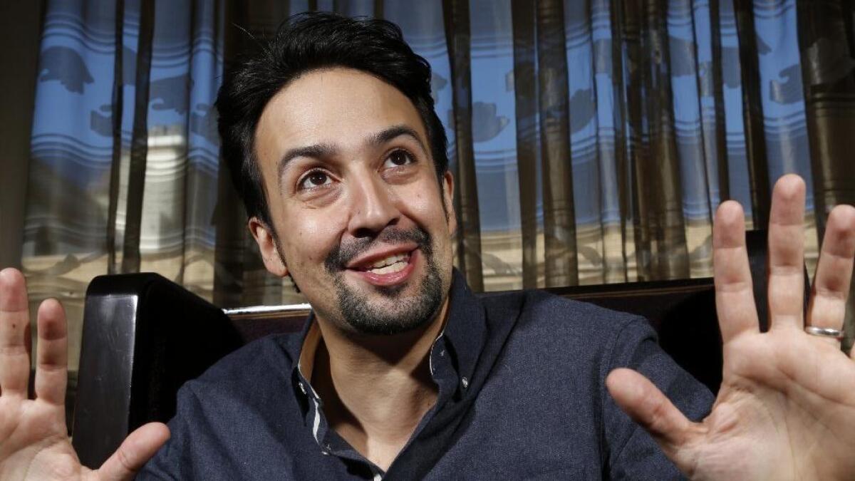 Lin Manuel Miranda was nominated for best original song for "How Far I'll Go" from "Moana."