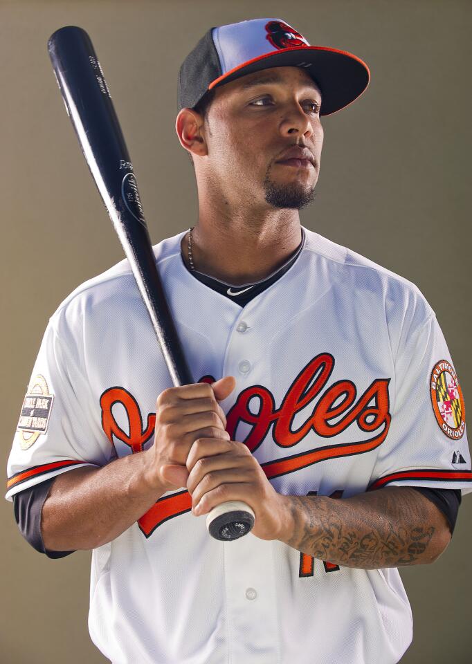 A viral image showing Andino's portraits from 2010-2012 shows him looking progressively sadder over the years, making the Internet wonder if he's become depressed playing for the O's. We think Andino has only become aware of how sexy those pouty lips can be.