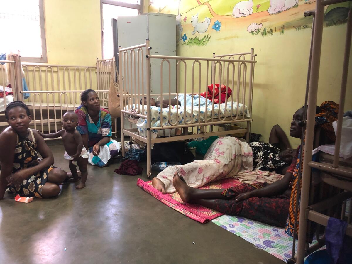 Measles isolation ward at Mulago Hospital in Kampala, Uganda.