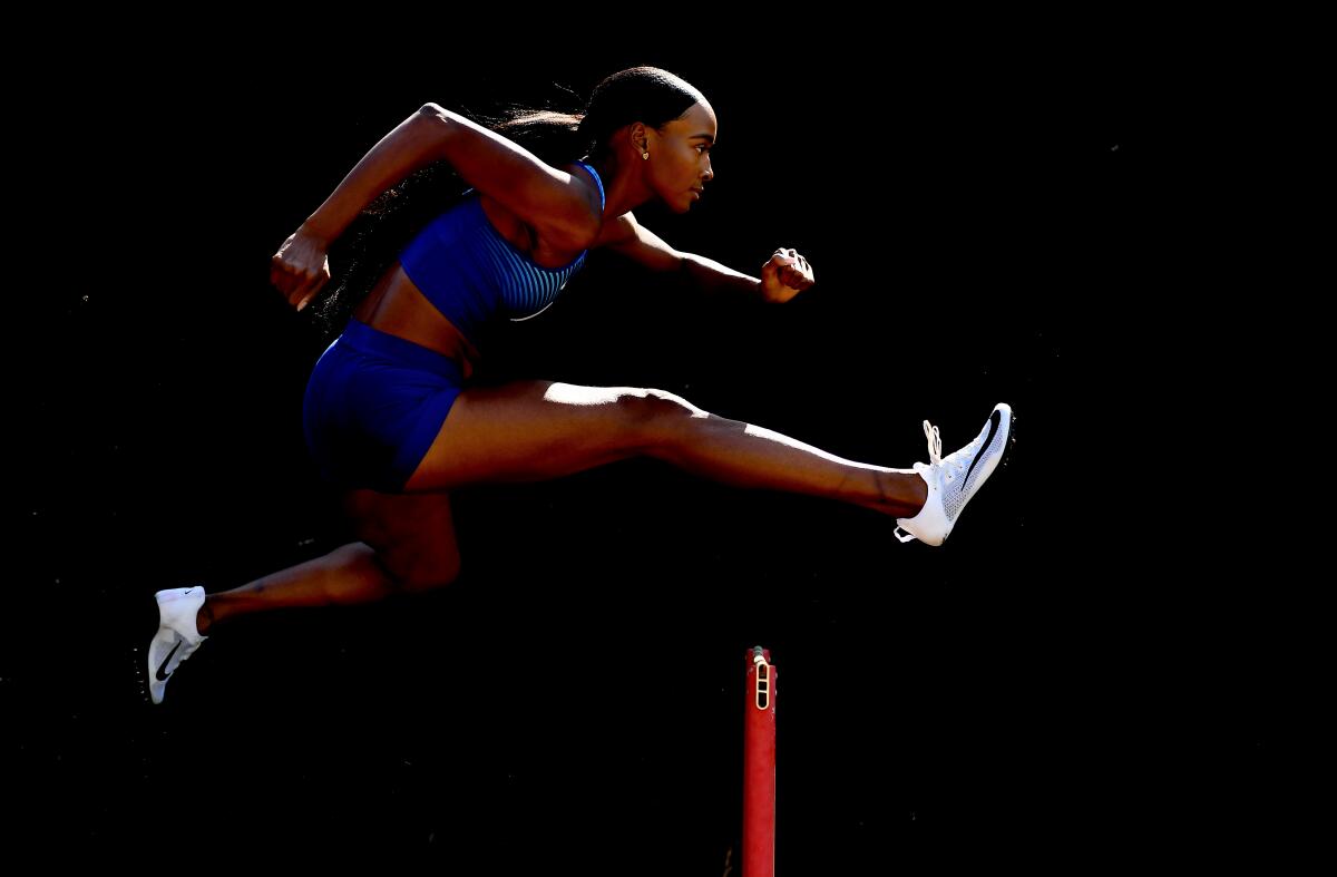 Dalilah Muhammad has two world titles and an Olympic gold on her resume as she prepares for the 2020 Tokyo Olympics.
