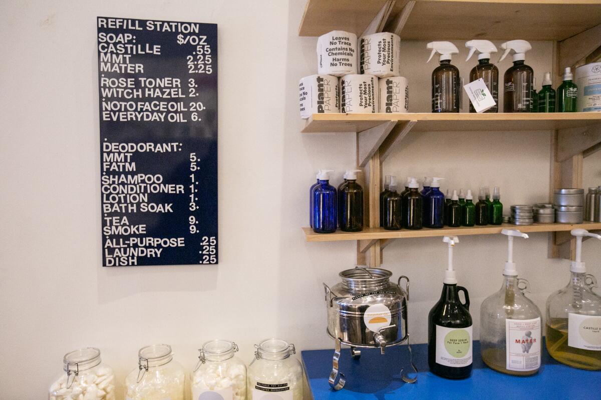 The refill station at Otherwild Goods & Services