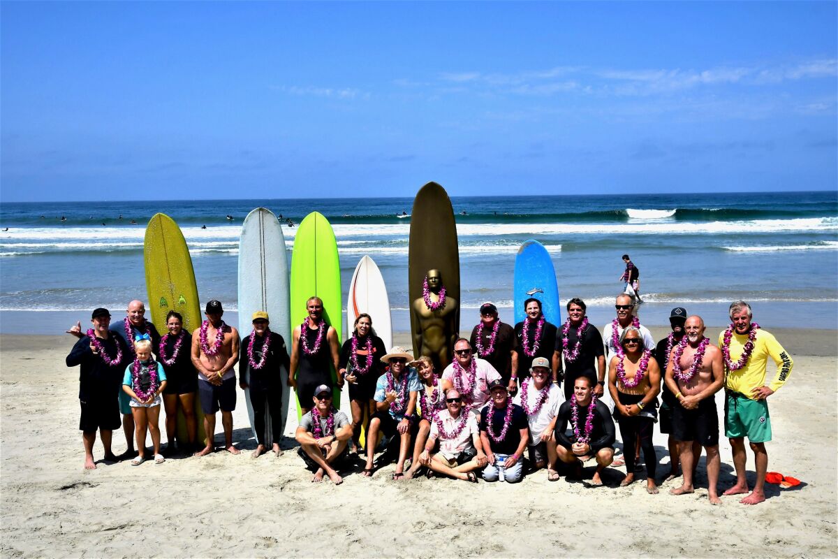 The "Legends of Surfing" at the 2021 Luau and Legends of Surfing Invitational