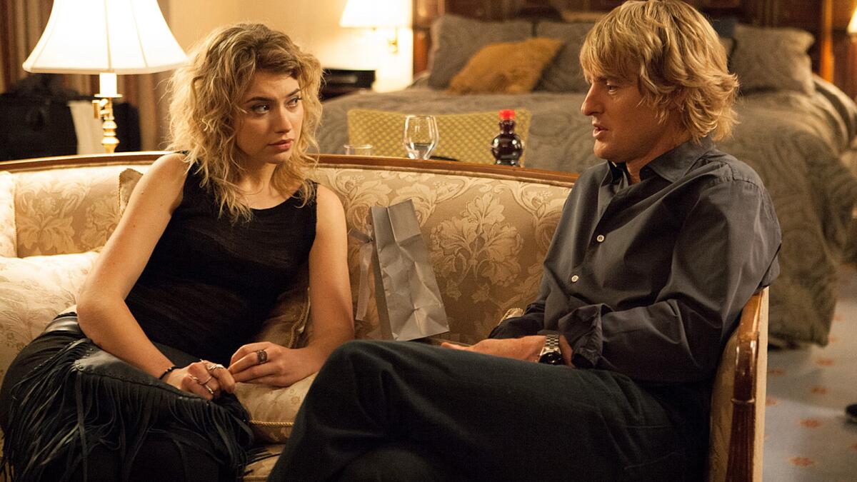 Imogen Poots and Owen Wilson in "She's Funny That Way."