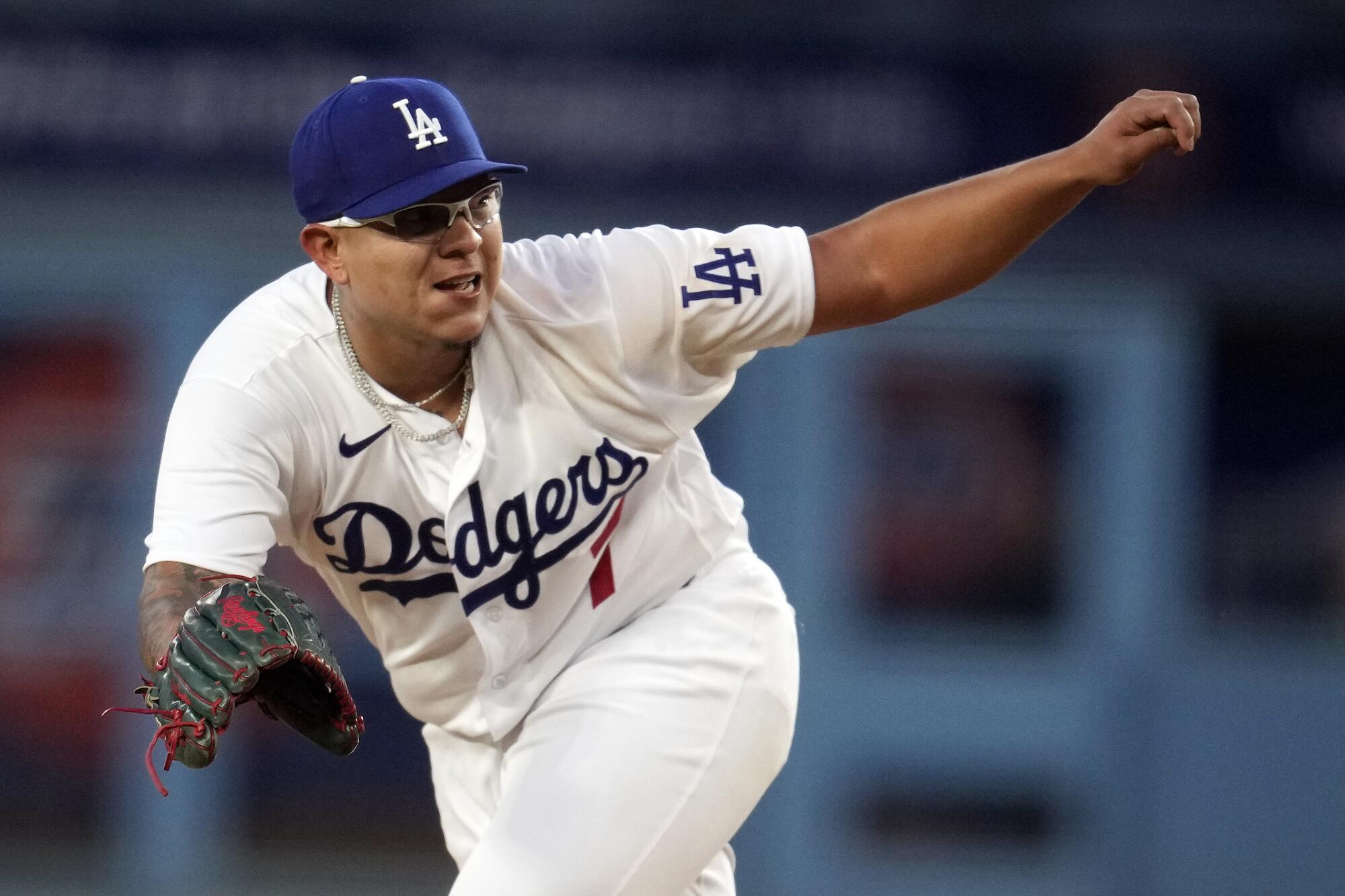 Julio Urias pitched six scoreless innings Tuesday.