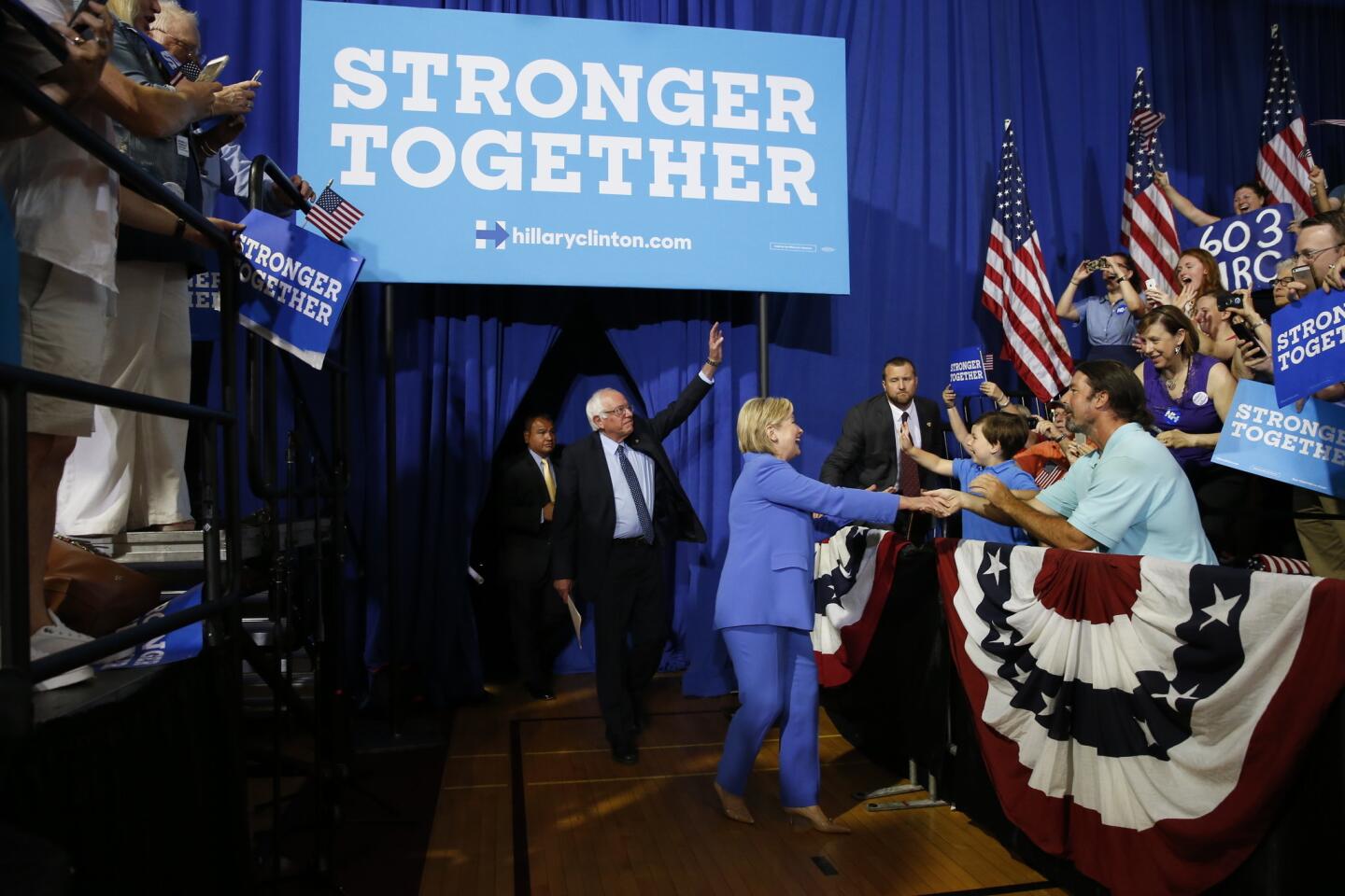 Hillary Clinton, Bernie Sanders in N.H.