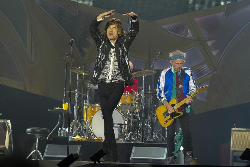 The Stones' Mick Jagger and Keith Richards perform at Telenor Arena on May 26, 2014, in Oslo.