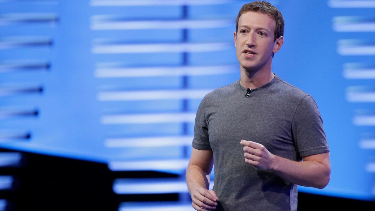 Facebook CEO Mark Zuckerberg speaks at last year's F8 Facebook Developer Conference in San Francisco.