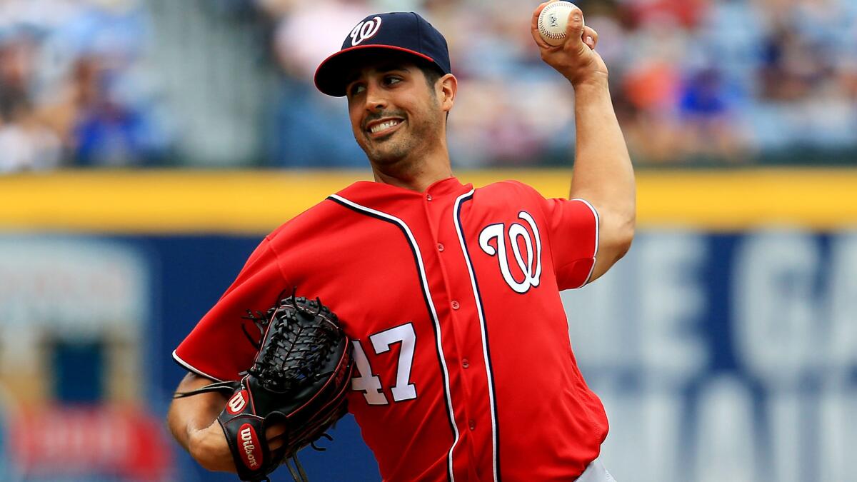 Nationals starter Gio Gonzalez went 11-11 with a 4.57 earned-run average in 32 starts this season.