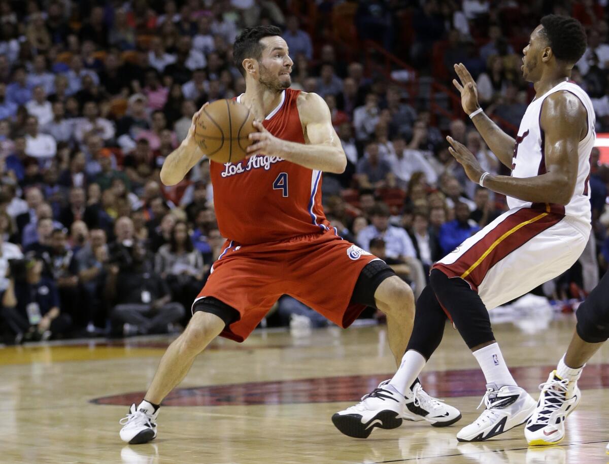 J.J. Redick had 14 points against the Heat on five of 11 shooting in the Clippers' 110-93 win in Miami on Nov. 20.