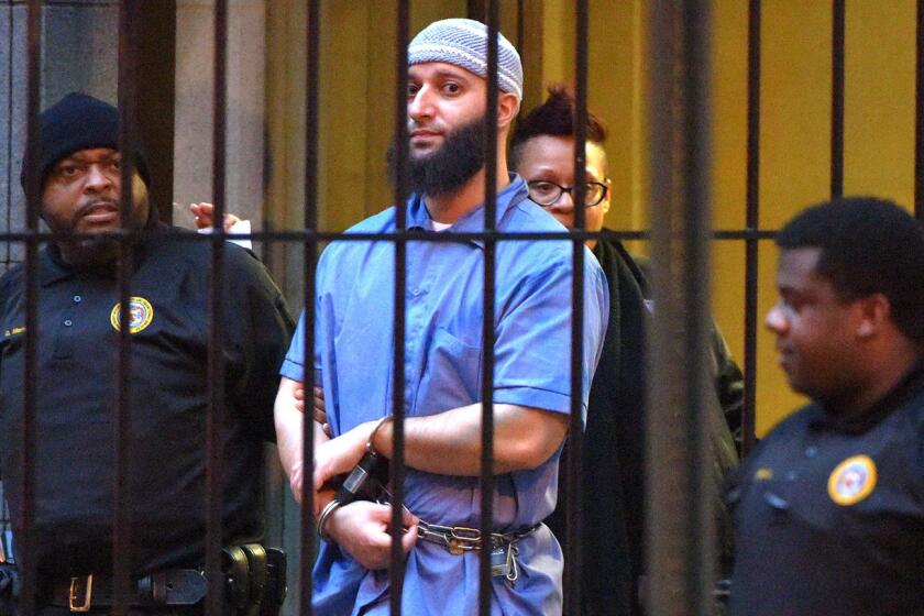 Adnan Syed at a court hearing in February.