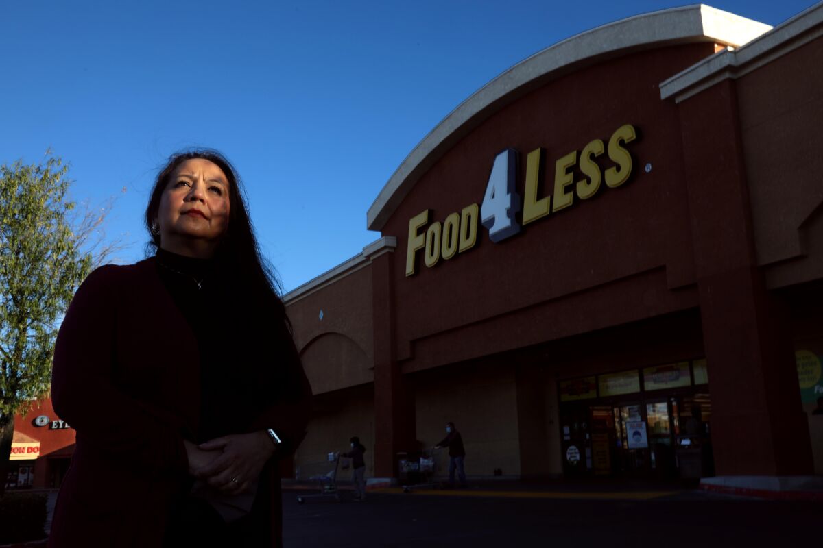 Norma Leiva, 51, is a warehouse manager for Food 4 Less.
