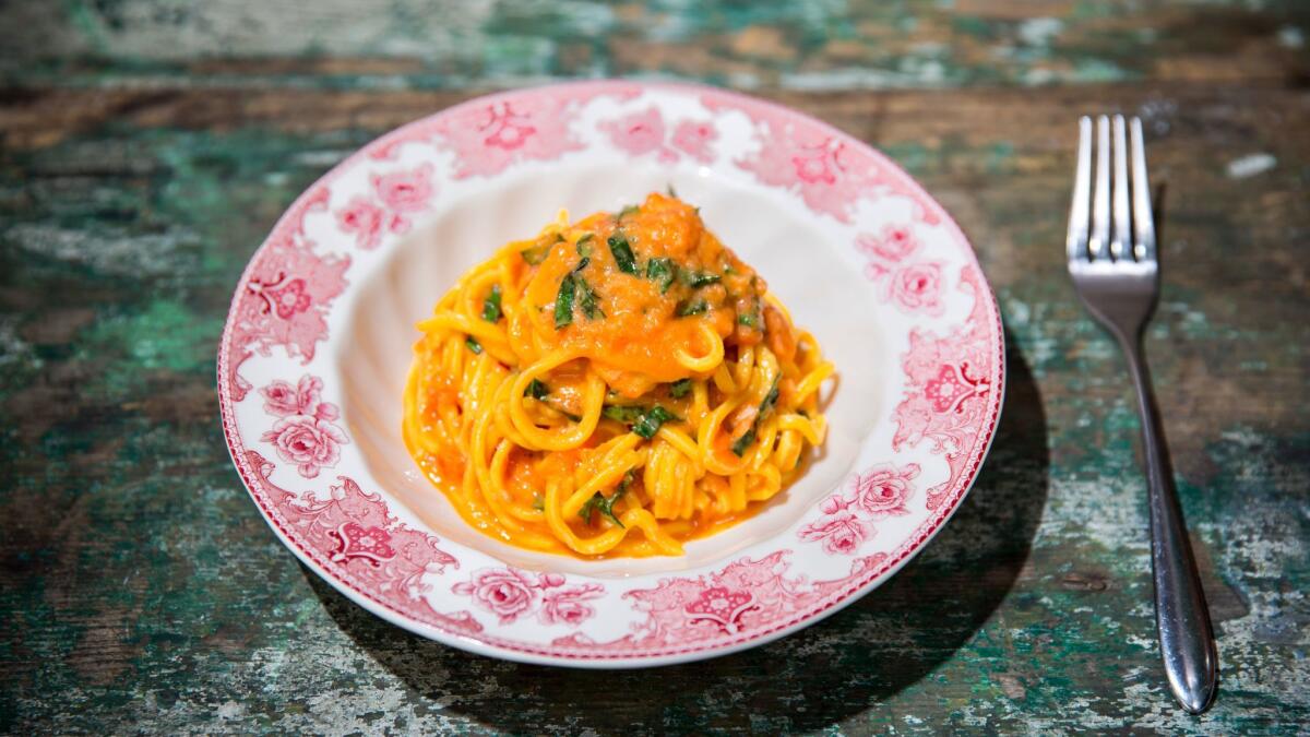 Pasta al pomodoro, for $22, at the Ponte.