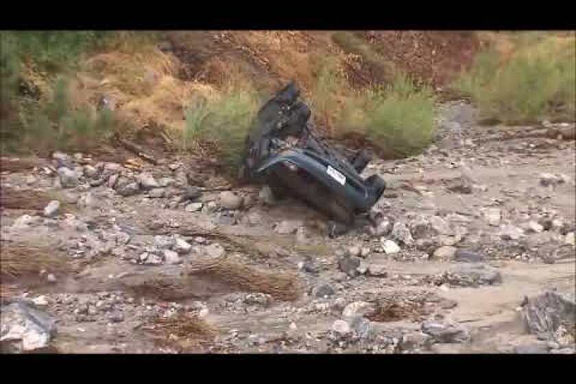 Driver killed in San Bernardino flash flood