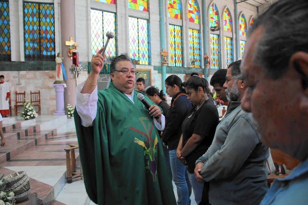 "People have ... so much hate, so much disregard for life," says Father Oscar Prudenciano Gonzalez of the San Gerardo church of Iguala, in Mexico's Guerrero state.