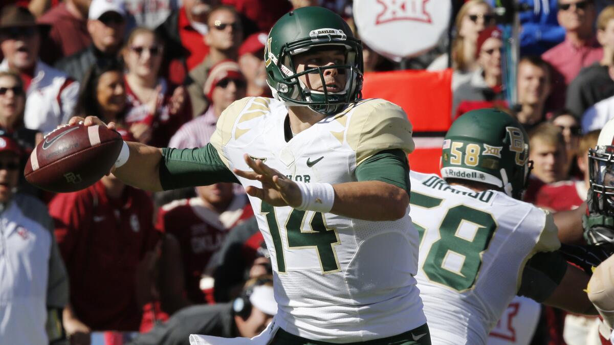 Baylor quarterback Bryce Petty, throwing a pass during a victory over Oklahoma, leads the 11-1 Bears into the Cotton Bowl Classic against 10-2 Michigan State on Thursday.