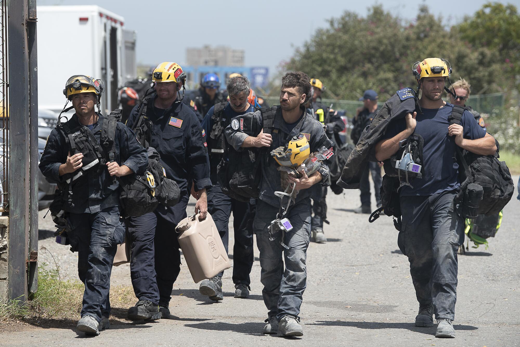 L.A. County firefighters in Venezuela