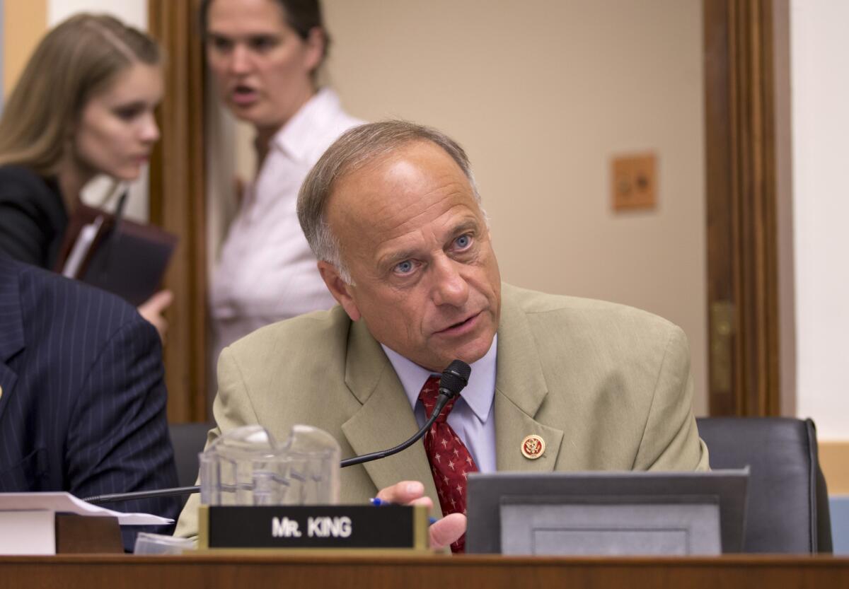 U.S. Rep. Steve King (R-Iowa) sponsored the House bill that opponents say would nullify hundreds of state laws dealing with animal protection, food safety and other matters.