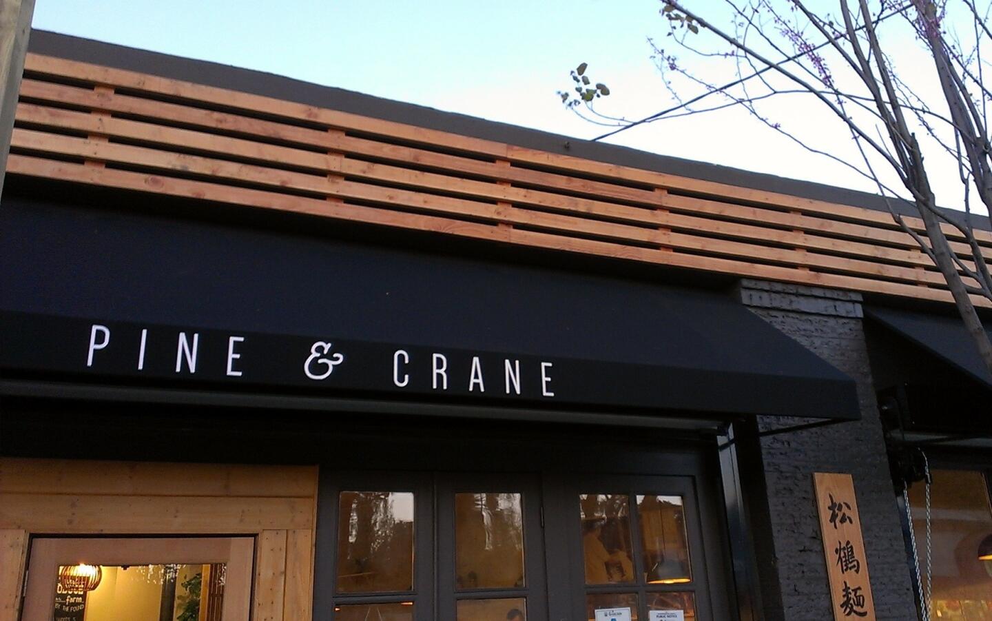 Pine & Crane opened in Silver Lake in the space that formerly housed Cru on Griffith Park Boulevard.
