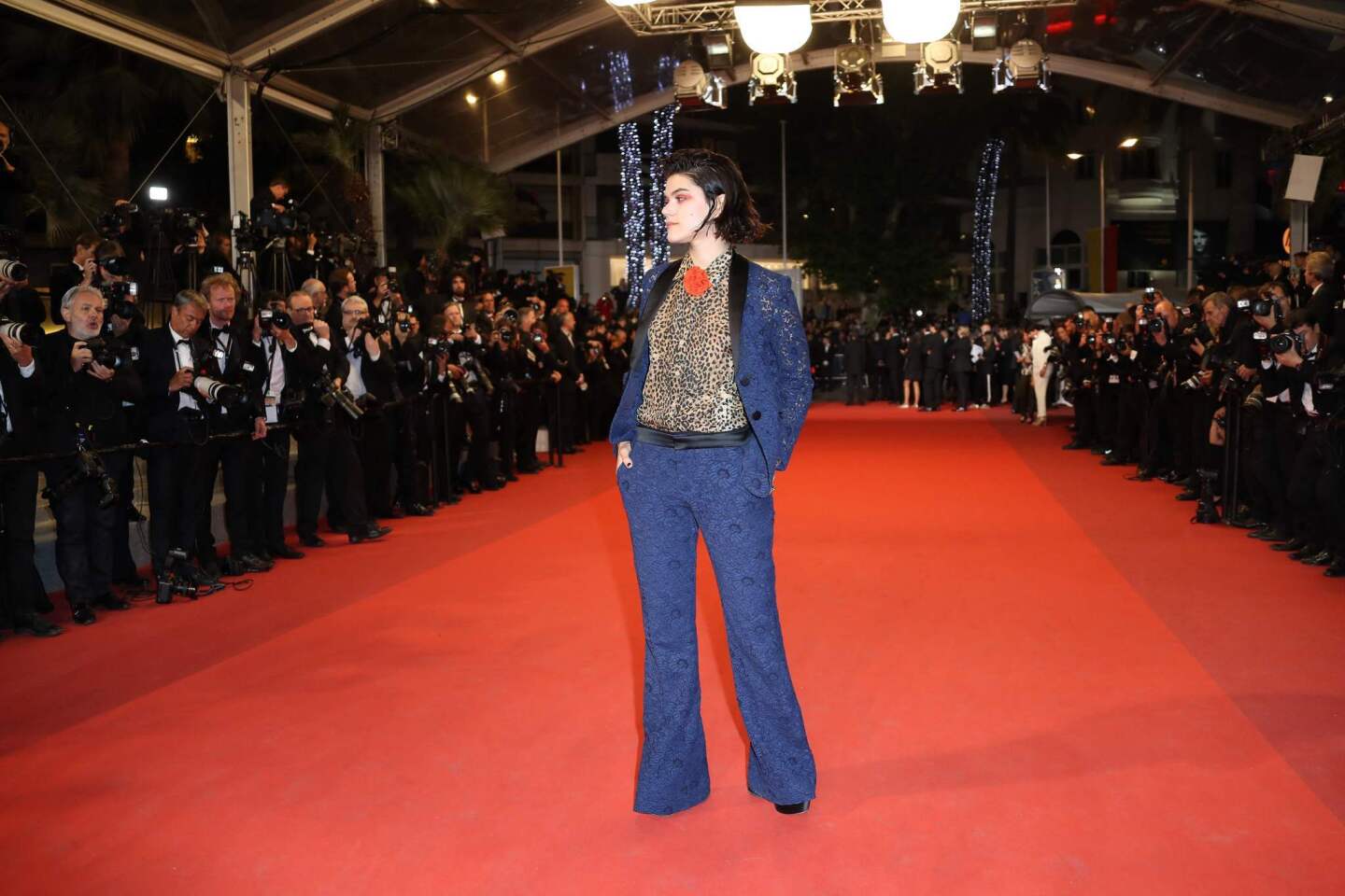 French actress and singer Stephanie Sokolinski arrives for the screening of the film "It's Only The End Of The World" at the 69th Cannes Film Festival.