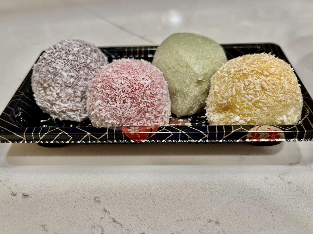 A mochi assortment pack from Phoenix Dessert in Kearny Mesa.