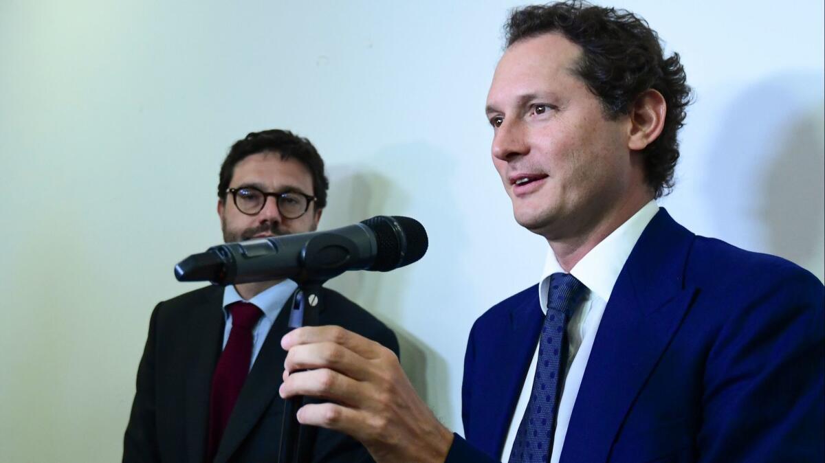 Fiat Chrysler Chairman John Elkann, shown in Milan, Italy, on May 27, engineered but then pulled the plug on a merger with Renault after objecting to French government demands.