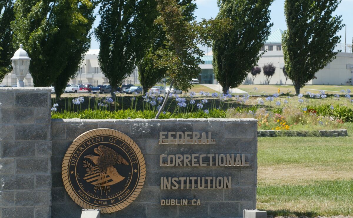 Exterior of the Federal Correctional Institution, Dublin, where the warden has been charged with sexually abusing an inmate.