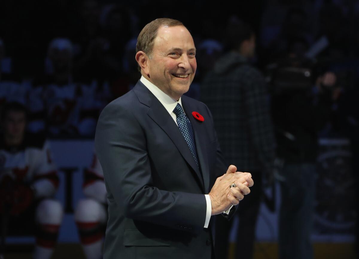 NHL commissioner Gary Bettman