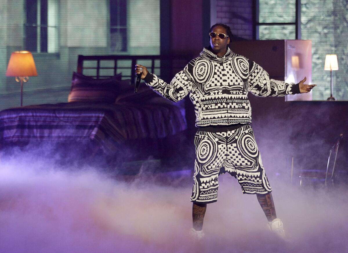 Rapper 2 Chainz performs at the BET Hip Hop Awards.