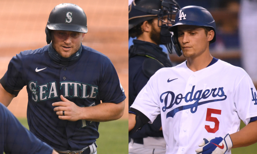 Kyle (left) and Corey Seager.