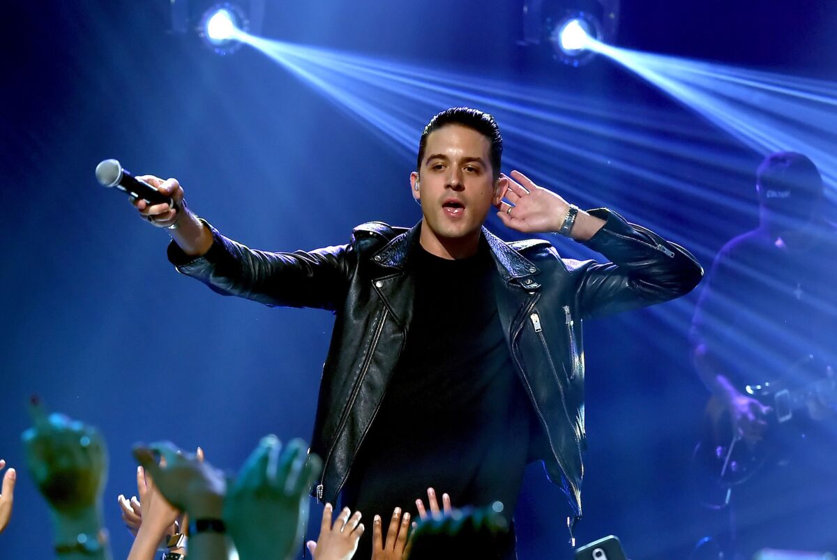 G-Eazy performs onstage during iHeartRadio LIVE with Bebe Rexha presented by Forever 21 at iHeartRadio Theater on August 7, 2017 in Burbank, California. (Photo by Kevin Winter/Getty Images for iHeartMedia)